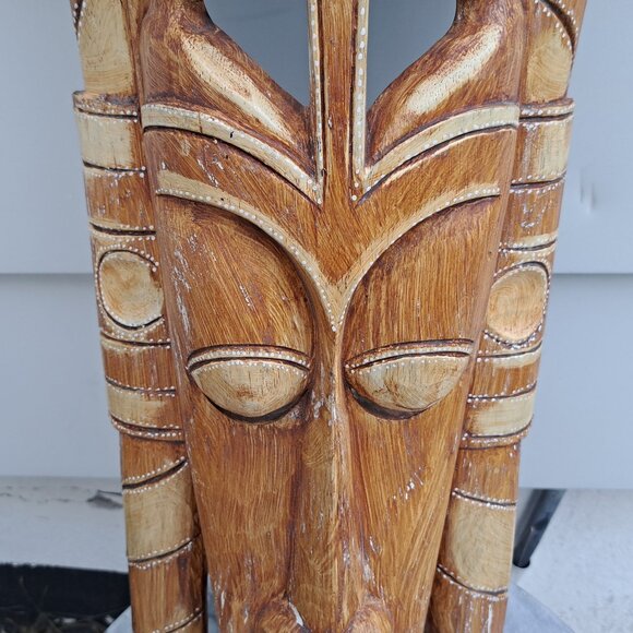 Vintage Indonesian Wood Tribal Mask - Picture 9 of 11